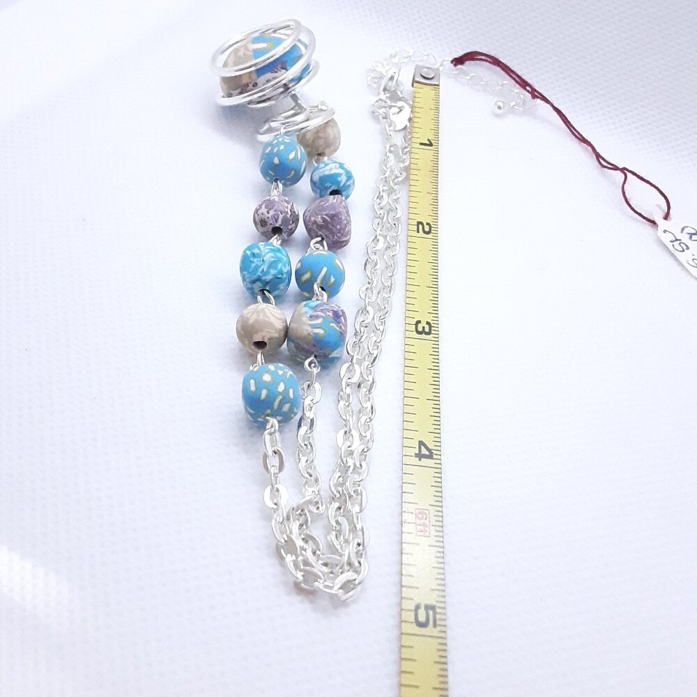HOST PICK!! NEW blue Viva Bead necklace - Picture 4 of 11